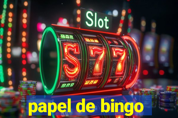 papel de bingo